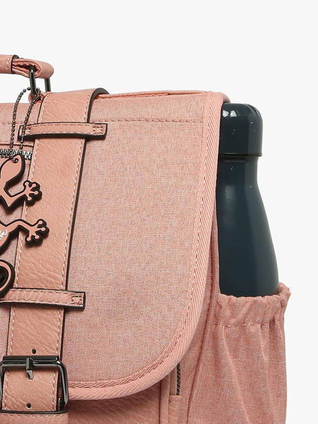 Boekentas 2 Compartimenten Cameleon Roze vintage color - VIC-CA35 ander zicht 5